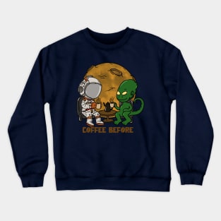 Space Coffee time Crewneck Sweatshirt